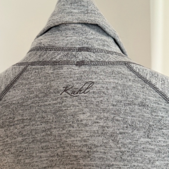 Kuhl Gray Women's Cowl Neck pullover with pockets and thumb slota size M - Picture 7 of 7